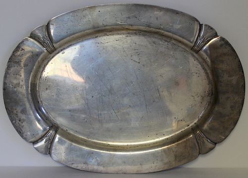 STERLING. International Sterling Orchid Tray.
