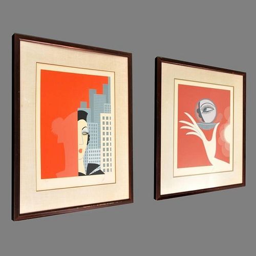Pair of Erte Lithographs, Signed Editions
