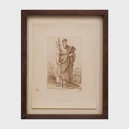 Attributed to Sebastien Leroy (?-1832): St. Paul; St. Jean;  and St. Matthieu 