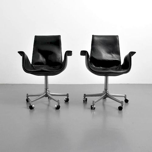 Preben Fabricius & Jorgen Kastholm Chairs, Pair