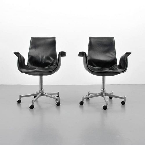 Preben Fabricius & Jorgen Kastholm Chairs, Pair