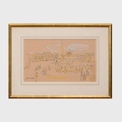 Jean Dufy (1888-1964): Place de la Concorde
