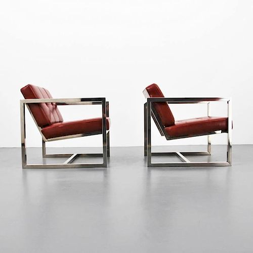 Lounge Chairs Attributed to Milo Baughman