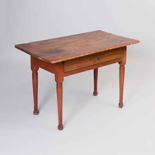 Queen Anne Pine and Butternut Tavern Table