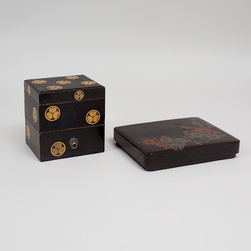 Two Japanese Lacquer Boxes 