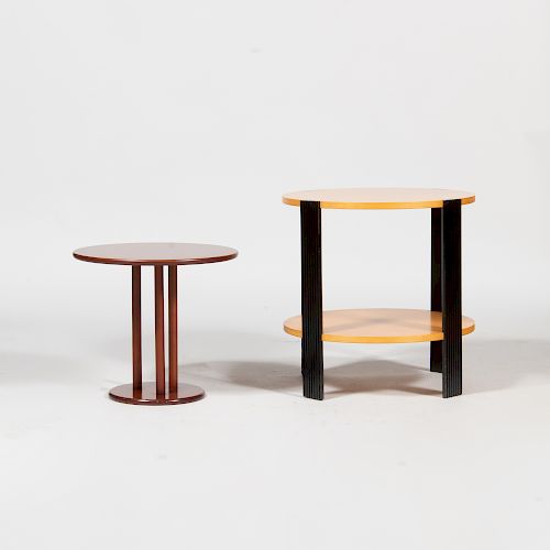 Two Round Occasional Tables