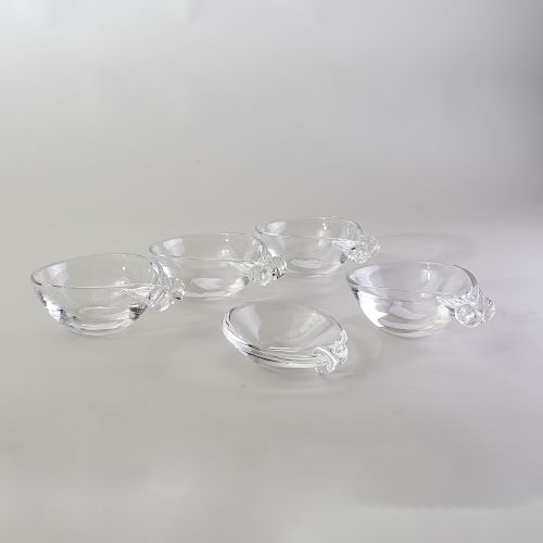 Group of Five Steuben Glass Bowls