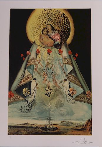 Salvador Dali (1904-1989): The Virgin of Guadalupe : Three Plates