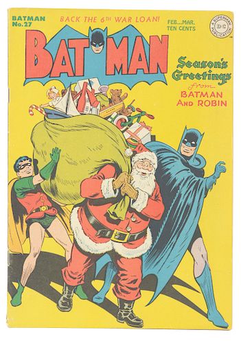 1945 Batman No. 27 Comic Book. 