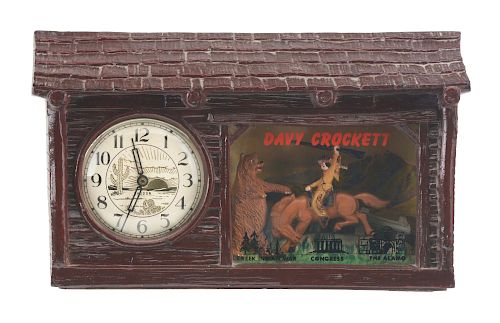 Vintage Haddon Davy Crockett Electric Clock.