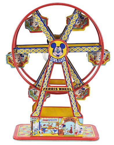 Chein Tin Litho Walt Disney Micky Mouse Ferris Wheel. 