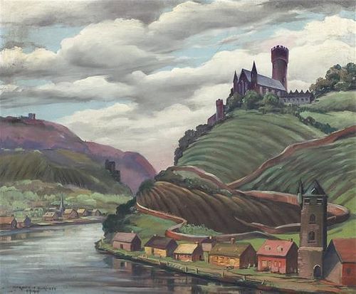 Norman Burnett, (American, 20th Century), River Scene