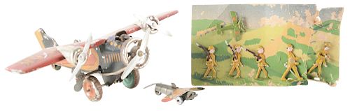 Lot Of 3: Pre-War Japanese Military Toys.