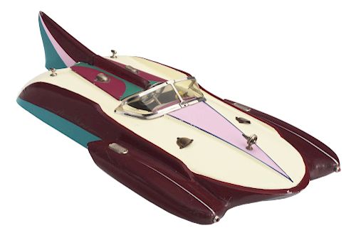 Wooden Battery Operated TMY Swallow Speed Boat.
