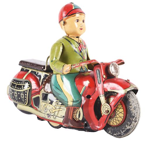 Japanese Tin Litho General Motorcycle. 