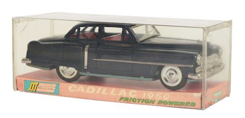 Tin Litho and Painted Friction 1950 Cadillac.
