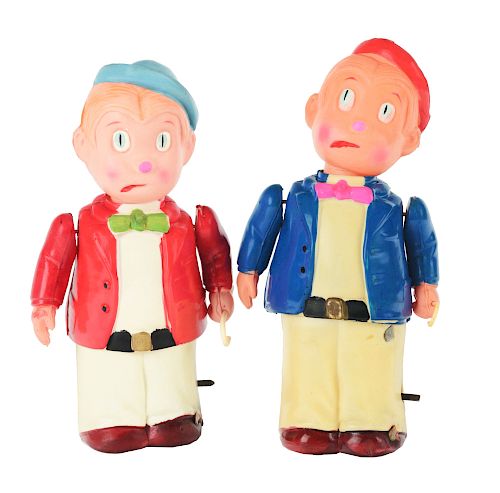 Lot of 2: Celluloid Wind Up Harold Teen Toys.