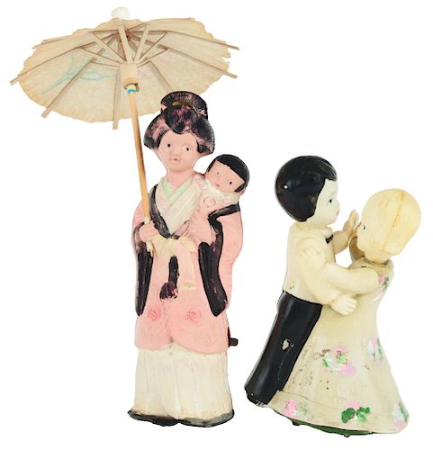 Lot of 2: Pre-War Japanese Celluloid Wind Up Toys.