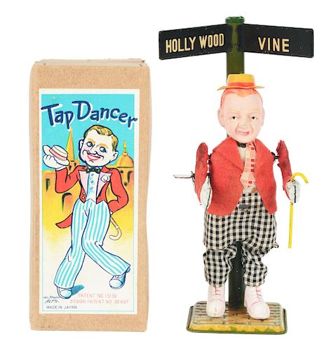 Tin Litho and Celluloid Fred Astaire Tap Dancer.