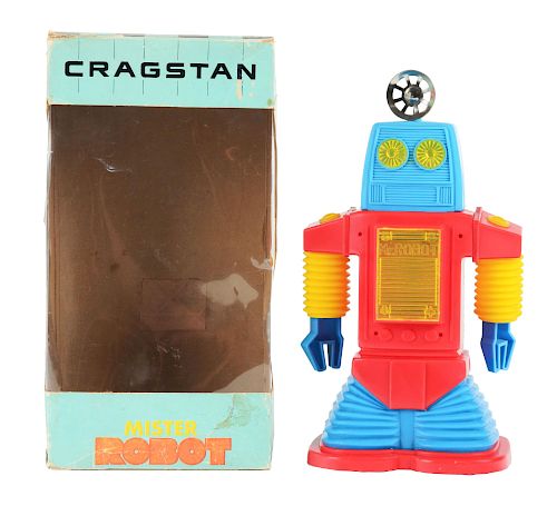 Plastic and Metal Battery Operated Craigstan Mister Robot.