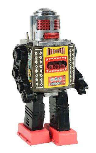 Tin Litho and Plastic Battery Operated Robot.
