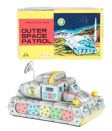 Tin Litho Friction Outer Space Patrol.