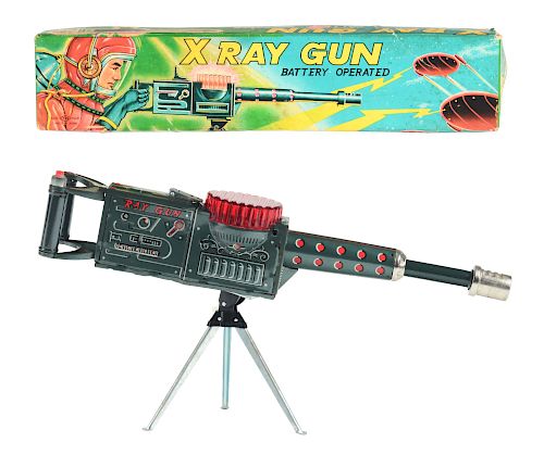 Tin Litho Battery Operated X-Ray Gun.