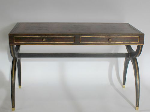 Regency Rosewood Leather Top Desk.