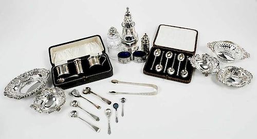 31 English Silver Table Items