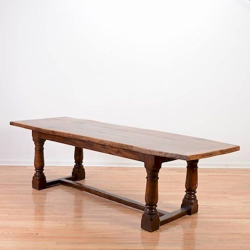 English oak refectory table