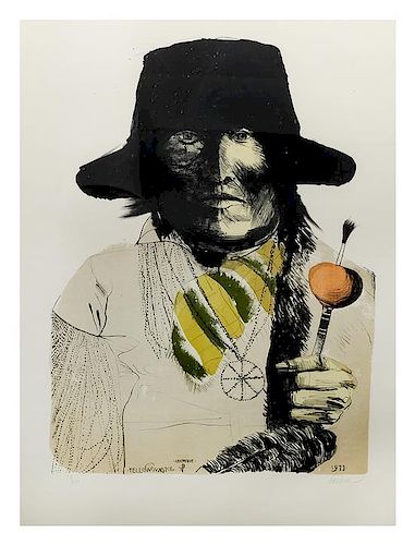 Leonard Baskin, (American, 1922-2000), Yellow Magpie, 1973