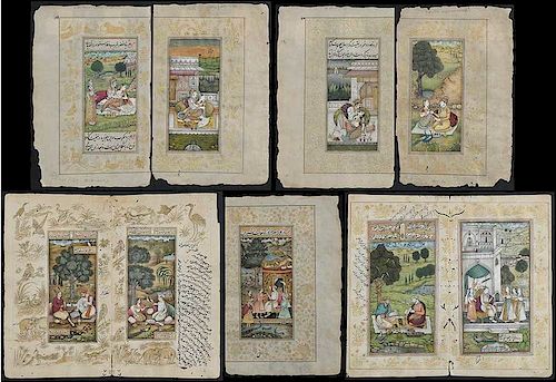 Nine Persian Manuscript Pages