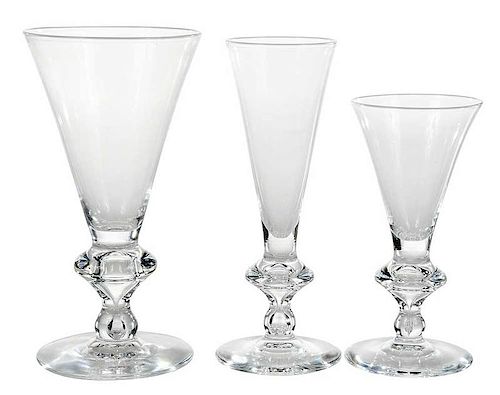 Steuben Glass Stemware Set of Twelve