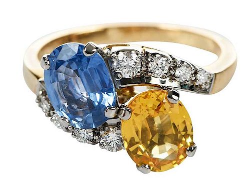 Jabel 18kt. Sapphire & Diamond Ring