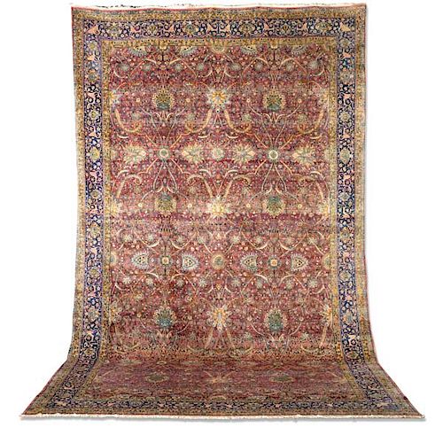 A large Kerman carpet
South Central Persia
