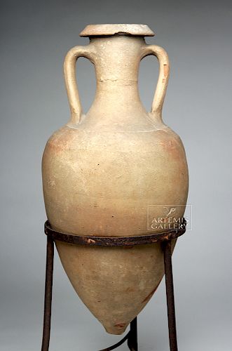 Huge Roman Pottery Transport Amphora - Intact!~