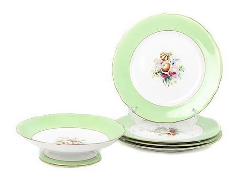 A Continental Partial Dinner Service, Diameter of plates 9 inches.