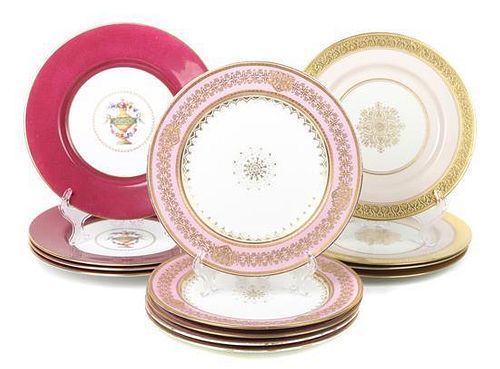 A Collection of Continental and American Porcelain, Diameter of largest 10 1/2 inches.