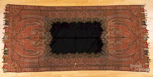 Kashmir paisley shawl, together with a Yei rug