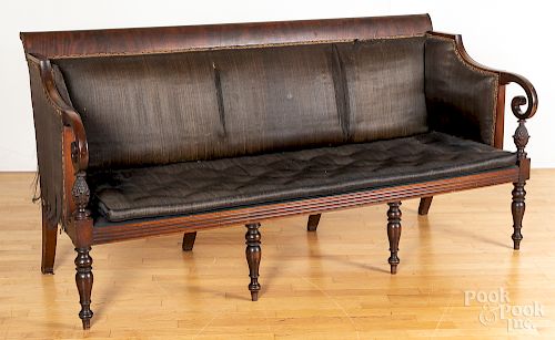 Massachusetts Sheraton mahogany sofa