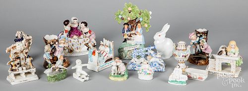Large collection of porcelain figures.