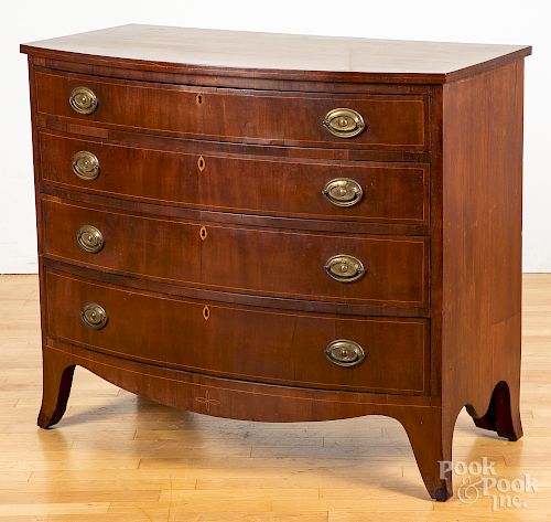 Maryland Federal mahogany chest of drawers