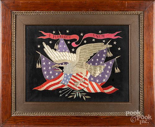 Large Southeast Asian patriotic embroidery