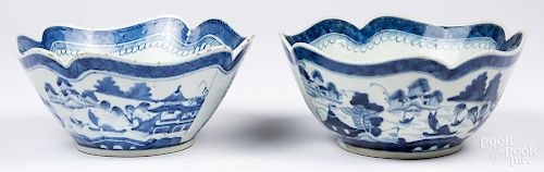 Two Chinese export porcelain Canton bowls