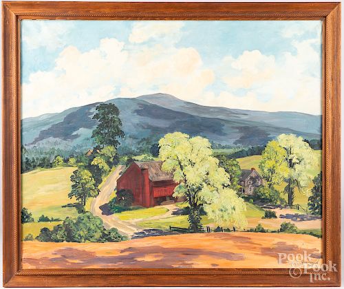 Harry M. Book, oil on canvas landscape