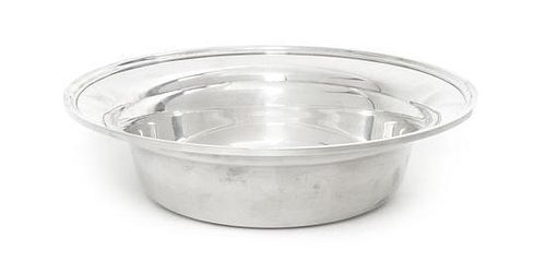 A Silver Bowl, S. Kirk & Sons, 1932-1961, Diameter 9 inches.