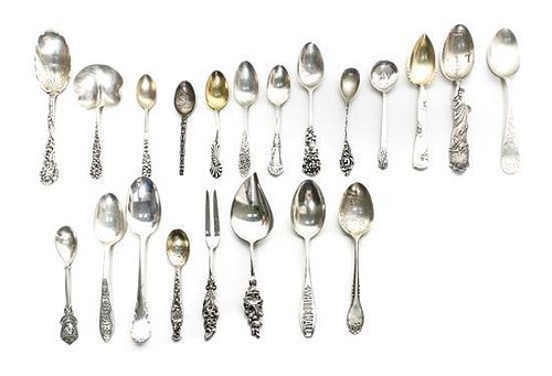 A Group of American Silver Spoons, 20th Century, Length of the longest 6 inches.