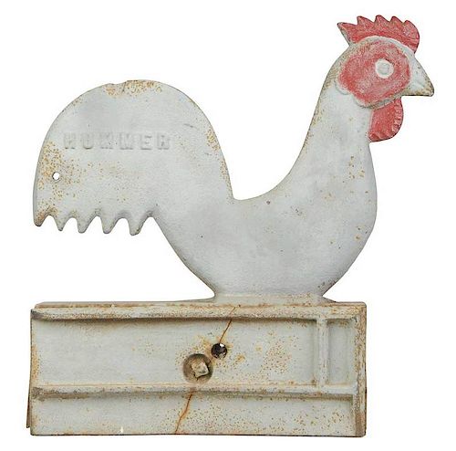 Hummer Rooster Cast Iron Windmill Weight