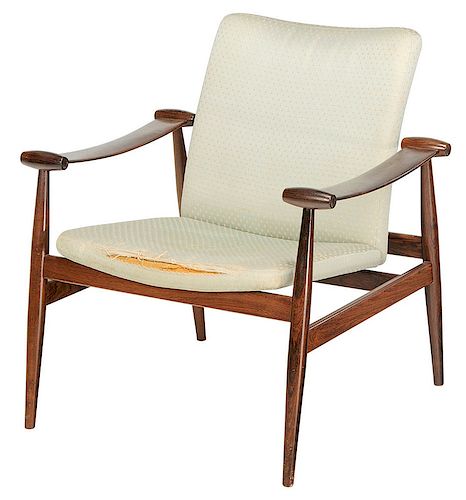 Modern Rosewood Spade Armchair by Finn Juhl