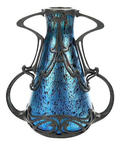 Loetz Style Art Nouveau Vase